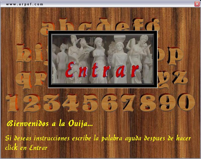 Ejemplo del programa Ouija